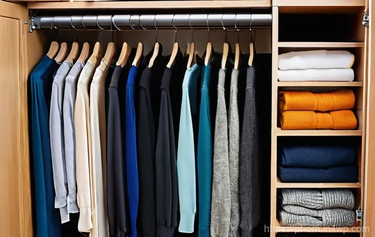 계절에 따른 옷장 정리 요령 - **Prompt 1: The Transformative Power of Decluttering**
    A bright and airy walk-in closet or large...